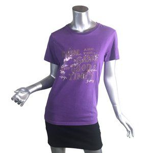 Cool And The Gang Good Times Graphic Band Tee Purple Shirt Women's Medium Crew N